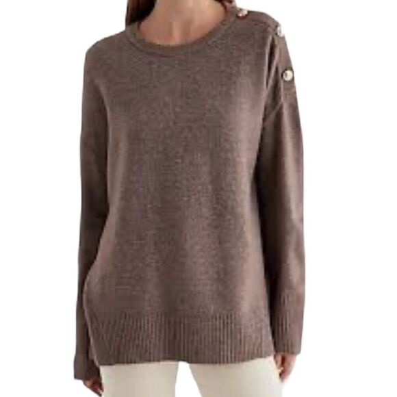 Express London Novelty Button Oversized Sweater Size XSmall - Picture 1 of 11